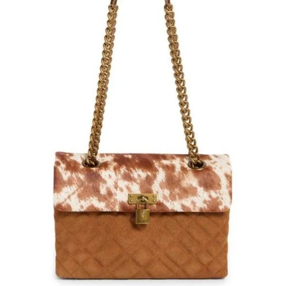 Kurt Geiger Brixton Genuine Calf Hair Shoulder Bag